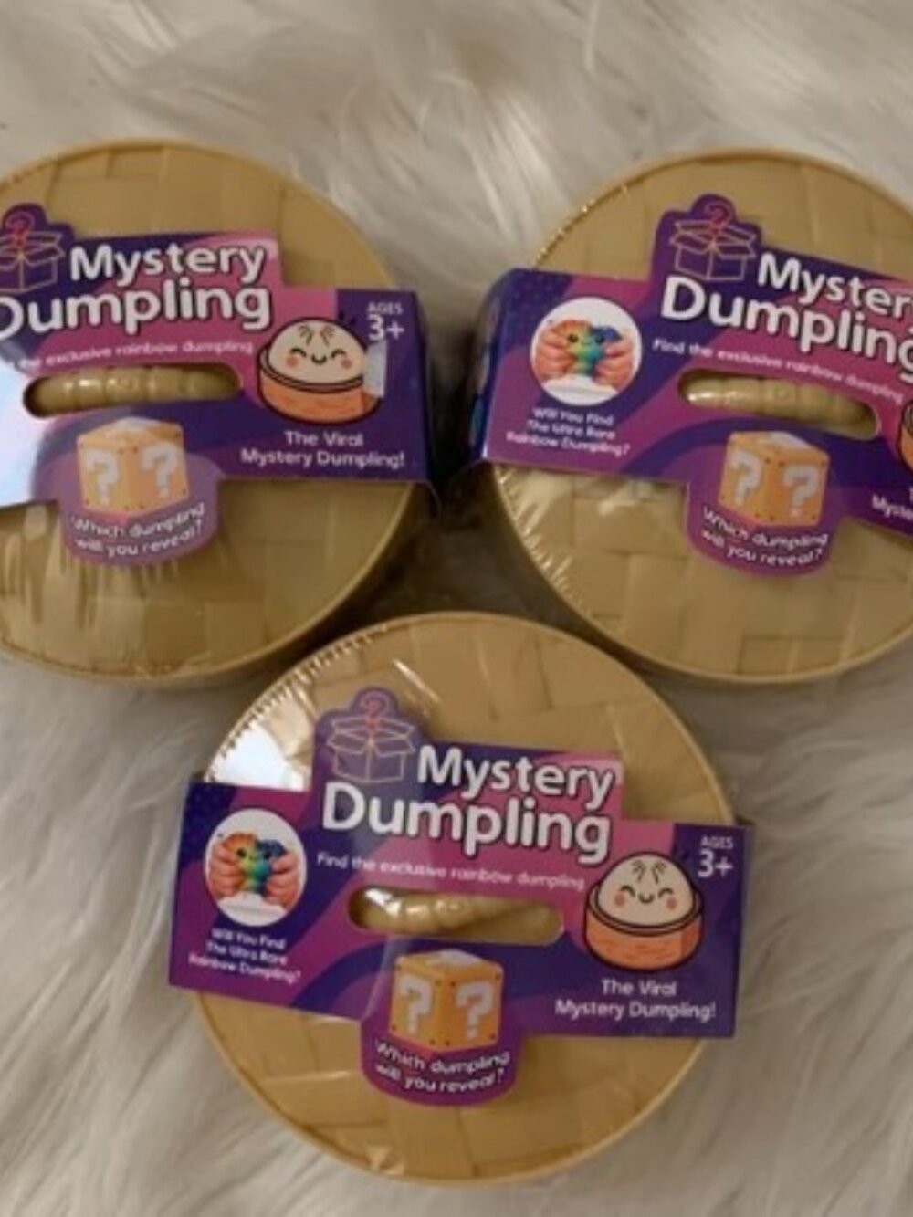 MYSTERY SQUISHY DUMPLING Mini Size (3) Pieces Set
